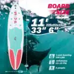 FunWater Inflatable Stand Up Paddle Board with Premium SUP Paddleboard Accessories, Anti-Slip EVA Deck, 11'/10'6''/7'11" Paddle Boards for Adults & Youth of All Skill Levels