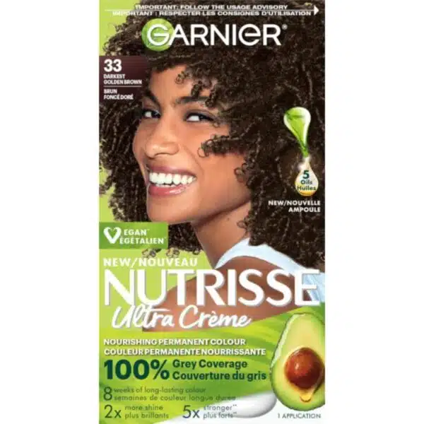 Garnier 33 Darkest Golden Brown, Nutrisse Ultra Crème