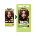 Garnier Nutrisse Nourishing Hair Color Creme, 535 Medium Gold Mahogany Brown (Packaging May Vary)
