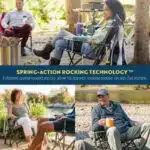 GCI Outdoor Kickback Rocker Portable Rocking Chair & Outdoor Camping Chair