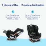 Graco Extend2Fit Convertible Car Seat, 2-in-1 Forward & Rear-Facing Baby Car Seat, 1.8-30 kg (4-65 lb), Titus