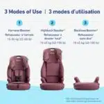 Graco Tranzitions 3-in-1 Harness Booster Seat, Toddler to Big Kid Car Seat from 10-45 kg (22-100lb), Harness/Highback/Backless Booster, Eloise