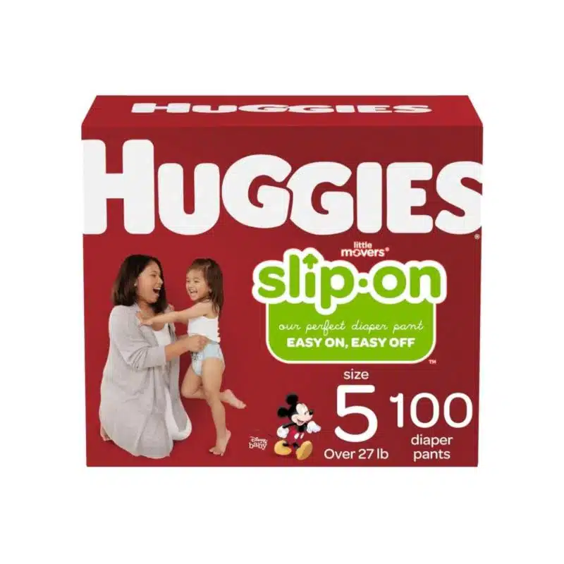 Huggies Little Movers Slip-On Diaper Pants, Size 5, 100 Count