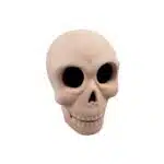 Hyde and EEK! Light Pink Terracotta Grinning Skull Halloween Decor