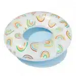 Inflatable Round Swim Tube Pool Float Inner Tube Rainbow Summer Beach Lake 31”