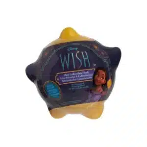 Just Play Disney Wish Mini Collectible 3-inch Plush Toy in Wishing Star Blind Bag Inspired Capsule, Officially Licensed Kids Toys for Ages 2 Up