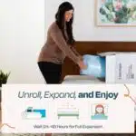 Linenspa 3 Inch Memory Foam Mattress Topper, Gel Infused King Mattress Topper, CertiPUR-US Certified