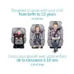 Maxi-Cosi Pria All-in-One Car Seat, 3in1, Convertible from Infant to Toddler, rear and forward facing, booster mode, washable Seat Cover, Authentic Black