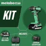 Metabo HPT 18V Cordless Impact Driver, Sub-Compact, Brushless Motor, Lithium-Ion, Lifetime Tool Warranty (WH18DDXM)