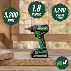 Metabo HPT 18V Cordless Impact Driver, Sub-Compact, Brushless Motor, Lithium-Ion, Lifetime Tool Warranty (WH18DDXM)