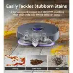 Narwal Freo Z Ultra Robot Vacuum and Mop Combo, Dual RGB Cameras and Chips, AI Avoidance, 12000Pa Suction, Real-Time Decisions, Adaptive Hot-Water Self Wash & Self Emptying, Pet Hair, Quiet, Grey