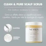 Nexxus, Clean & Pure Exfoliating Scrub, Hair Scrub, Removes Impurities, Product Residue, Sebum & Oils, Elastin & Marine Mineral Based Formula, Leather Purifying Scrub
