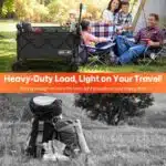 Overmont Ultra-Compact Collapsible Wagon Cart - 200L Portable Folding Wagon with All-Terrain Wheels, Utility Foldable Wagon for Beach Grocery Shopping Camping Garden - 330lbs Load Capacity