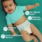 Pampers Baby Dry Diapers - Size 5, 128 Count, Absorbent Disposable Diapers