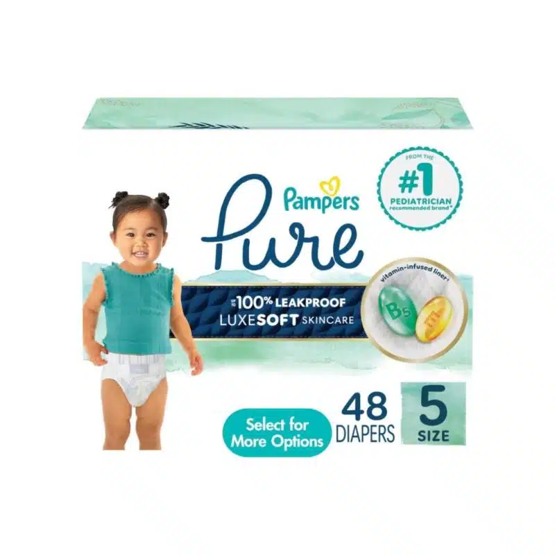 Pampers Pure Protection Diapers Size 5 48 Count