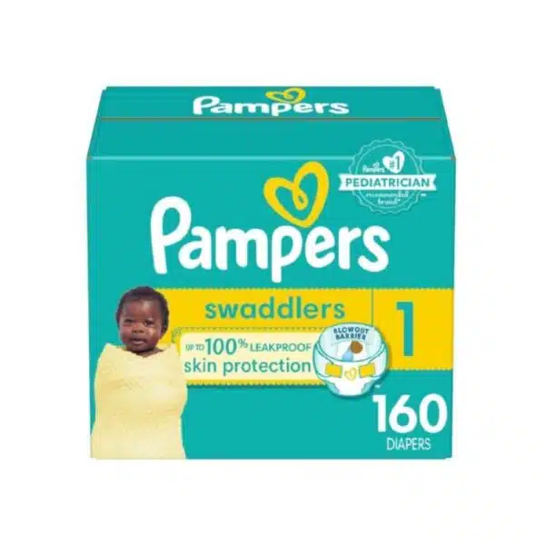 Pampers Swaddlers Newborn Diapers Size 1 160 Count