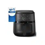 Philips 2000 Series Airfryer - 4.4 qt (4.2 l) Pan, 13 Cooking Functions, RapidAir Technology, Healthy Cooking with 90% Less Fat, Efficient & Fast (NA220/00)