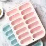 Pink silicone ice cube