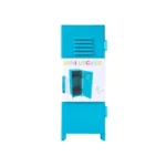 Playground Turquoise Blue Metal School Mini Locker