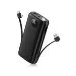 Portable Charger with Built in Cable Power Bank 40000mAh PD 30W Fast Charger Battery Pack Built-in Type-C/iOS Cable and Flashlight Compatible with iPhone Samsung Google iPad etc