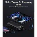 Portable Charger with Built in Cable Power Bank 40000mAh PD 30W Fast Charger Battery Pack Built-in Type-C/iOS Cable and Flashlight Compatible with iPhone Samsung Google iPad etc
