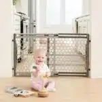 Regalo Easy Fit Plastic Adjustable Extra Wide Baby Gate, Award Winning Brand, 23 Inches Tall, Fits Openings Between 28 to 42 Inches, Pressure Mounted
