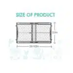 Regalo Easy Fit Plastic Adjustable Extra Wide Baby Gate, Award Winning Brand, 23 Inches Tall, Fits Openings Between 28 to 42 Inches, Pressure Mounted