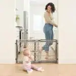 Regalo Easy Fit Plastic Adjustable Extra Wide Baby Gate, Award Winning Brand, 23 Inches Tall, Fits Openings Between 28 to 42 Inches, Pressure Mounted