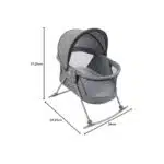 Safety 1st Nap and Go Rocking Bassinet with Travel Bag, Nightfall