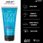 SexyHair Style Hard Up Gel Tenue Extrême Non-écaillante Formule Tous Types de Cheveux