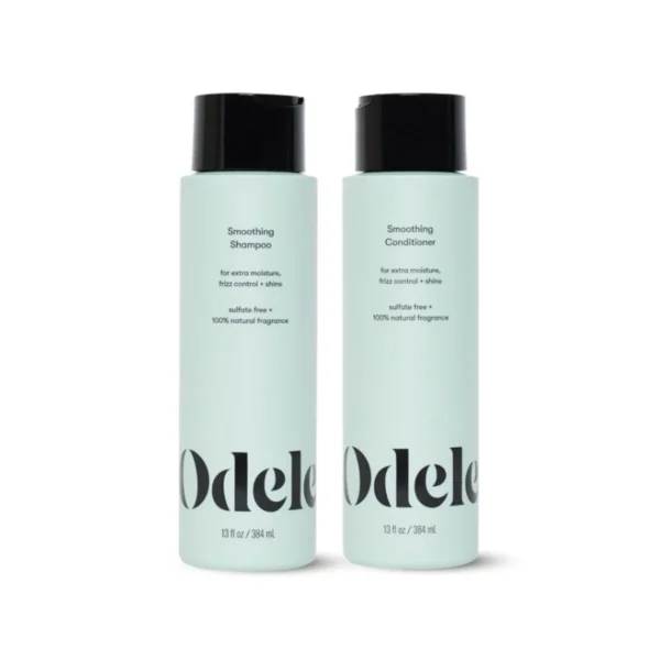 Smoothing Sulfate-Free Shampoo & Conditioner Set for Moisture, Frizz Control, Shine, and Straight to Curly Hair Types, 13 Fl Oz Each (2-Pack)