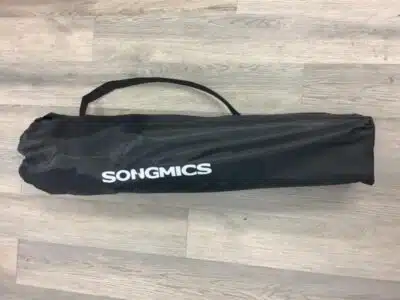 SONGMICS Oversized Lumbar Support Camping Chair, Heavy-Duty Outdoor Folding Chair Comfortable, Padded, Glamping, Cooler Bag, Weight Capacity 450 lb, Harbor Blue UGCB066Q01
