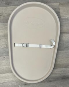 Squishy Changing Mat - Baby Changing Diaper Pad, Wipeable Easy-to-Clean Nappy Station, Warm-to-Touch Surface, Non-Slip Base, No Covers Needed - Taupe