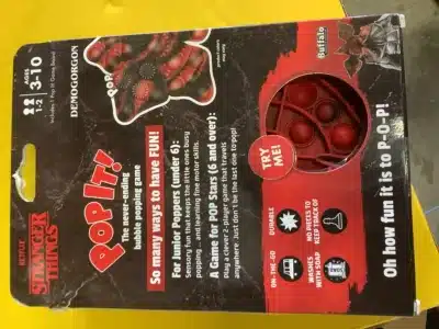 Stranger Things Demogorgon Pop It Fidget Toy from Sci Fi Netflix Series