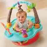 Summer by Bright Starts Deluxe SuperSeat, Wild Safari, Fun Baby Seat for Sitting Up, Playtime, and Meals, Ages 4 Months to 4 Years