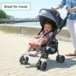 Summer Infant, 3D Mini Convenience Stroller Lightweight Stroller with Compact Fold MultiPosition Recline Canopy with Pop Out Sun Visor and More Umbrella Stroller for Travel and More, Gray