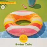 Sun Squad Inflatable Swim Tube - 31 Inch Diameter - Pool Float for Summer Fun