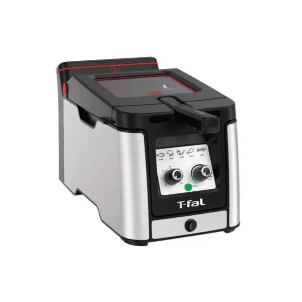 T-Fal Deep Fryer, Friteuse, Odorless Deep Fryer, Reduced Smoke and Smell, 3.5L, Stainless Steel, Silver