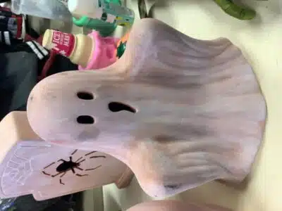 Target Hyde & EEK 9" Terracotta Ghost Halloween Figurine 2024 Pottery Barn