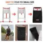Telescoping Ladder 12.5 FT for Home Aluminum Extension Folding Ladder
