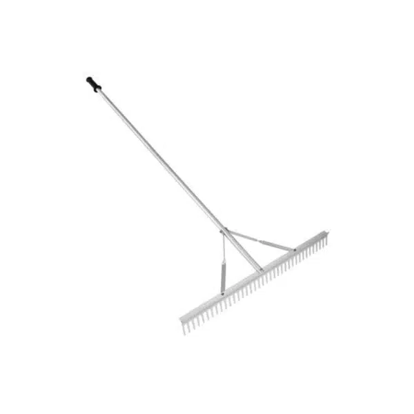 VEVOR Landscape Rake, 36" Head Aluminum Landscape Lake Weed Rake with 75" Long Handle, for Loosening Soil, Lawn Care, Weeding Lake, Garden, Pond