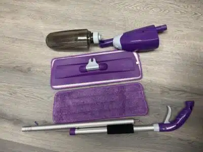 Vorfreude Spay Mop - Spray Mop with Refillable 700ml Bottle; Washable & Reusable Microfiber Pad; Easy Great Cleaning on Hardwood, Laminate, Tile, Vinyl or Cement floors.