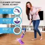 Vorfreude Spay Mop - Spray Mop with Refillable 700ml Bottle; Washable & Reusable Microfiber Pad; Easy Great Cleaning on Hardwood, Laminate, Tile, Vinyl or Cement floors.