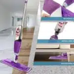 Vorfreude Spay Mop - Spray Mop with Refillable 700ml Bottle; Washable & Reusable Microfiber Pad; Easy Great Cleaning on Hardwood, Laminate, Tile, Vinyl or Cement floors.