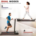 Walking Pad,Max 2.5 HP Portable Under Desk Treadmill,265LBS Capacity Installation-Free Treadmills for Home & Office Small,Remote Control LED Display Brand: LIVIVOX