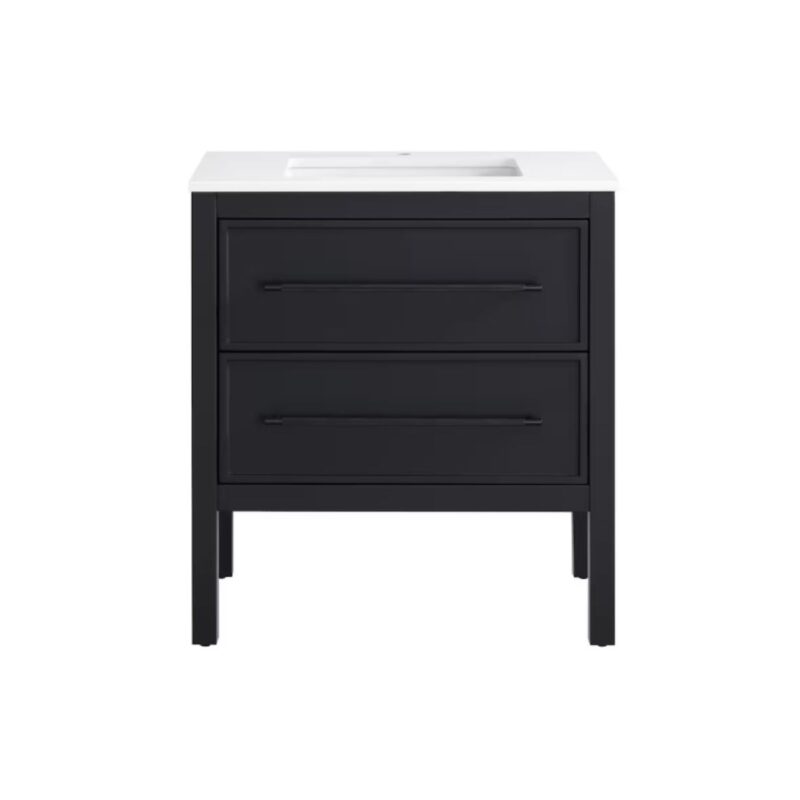 Home Decorators Collection Vistara 30-inch freestanding bath vanity in black finish