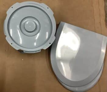 Careboda Bedside Commode Chair in gray for seniors