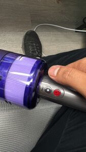 Dyson Omni-Glide Cordless Hard Floor Vacuum in action