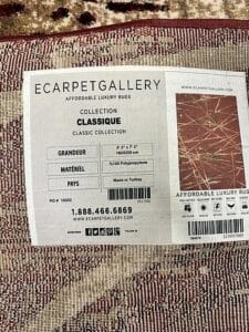 ECARPET Ceyla Red 5 ft. 3-inch. x 7 ft. 3-inch. Indoor Rug