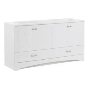 Glacier Bay Lancaster 60-inch white bathroom vanity